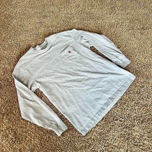 Carhartt Gray Long Sleeve T-shirt Size Large